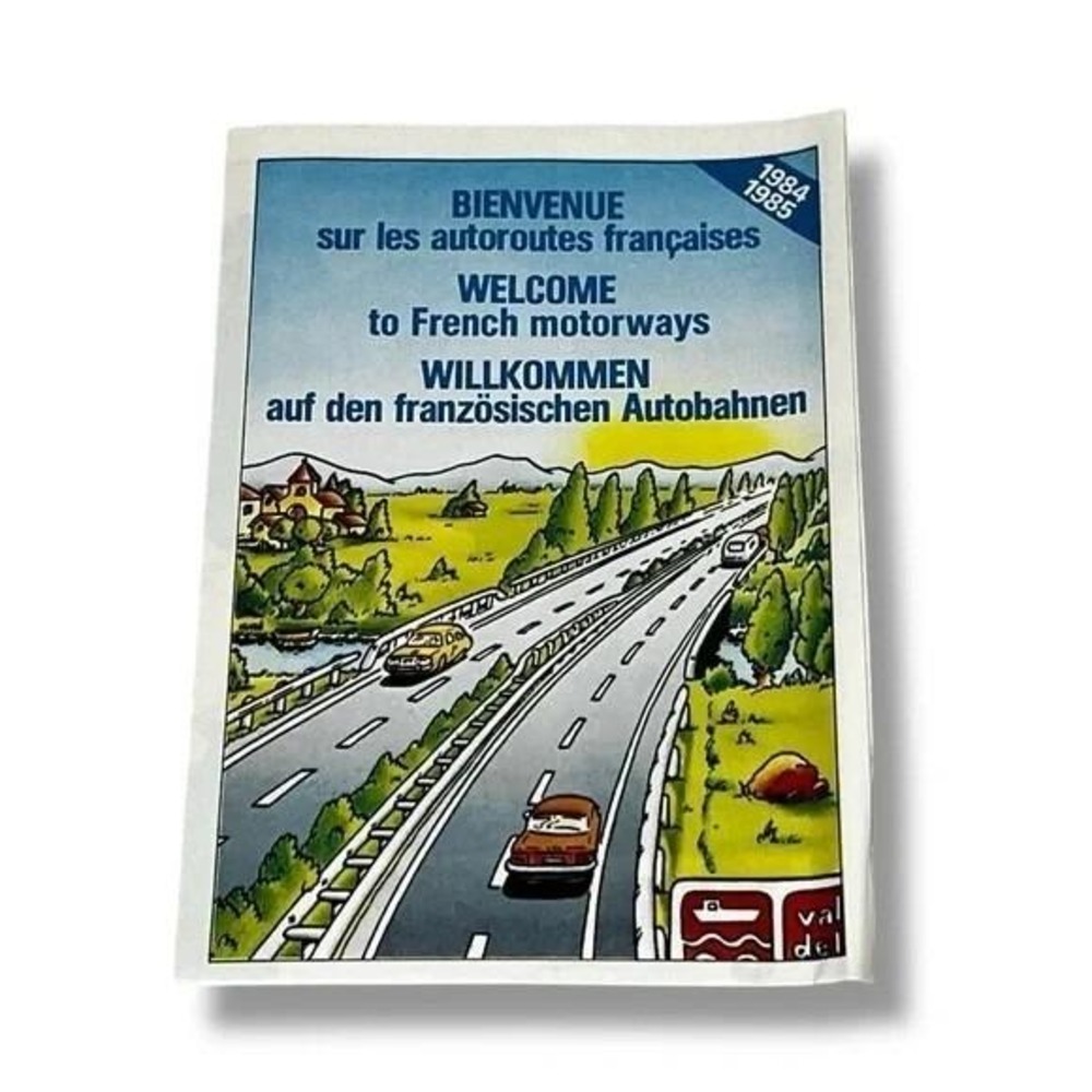 Welcome to French Motorways 1984-85 Vintage Maps Tourist Info France EBX